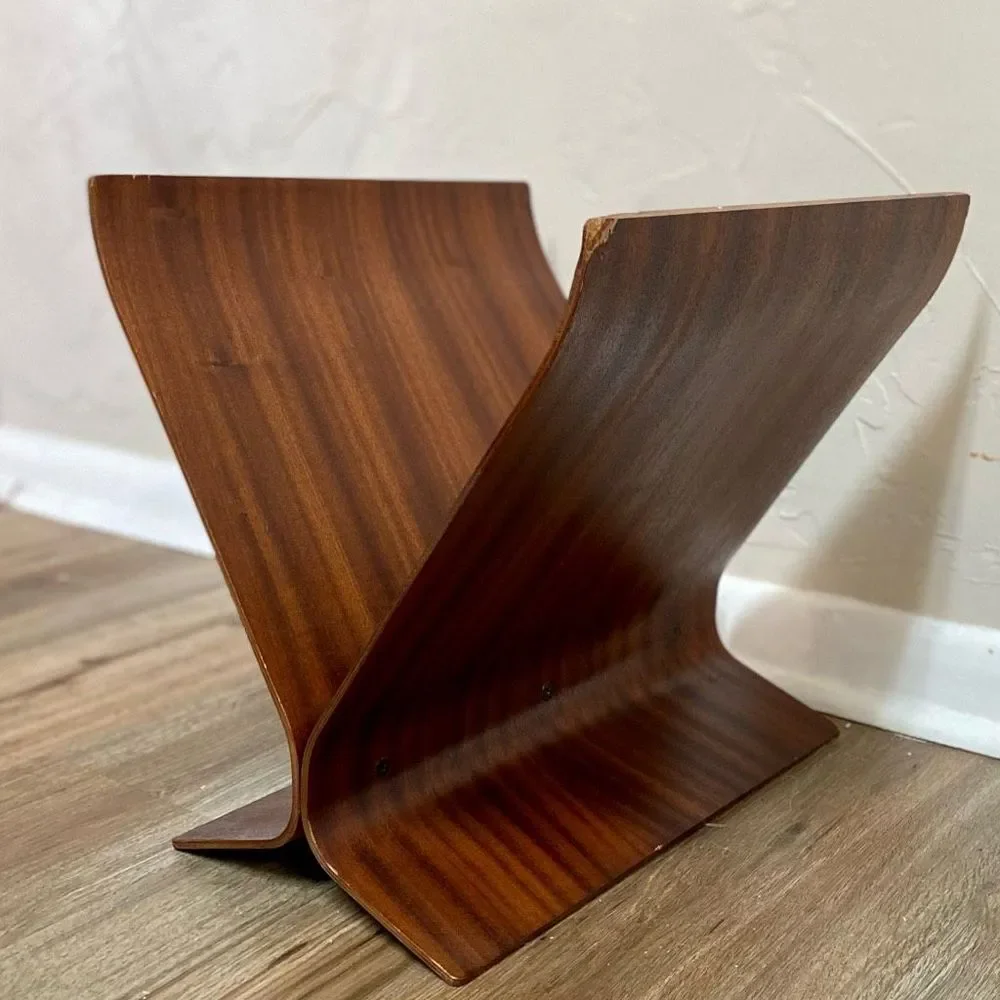Vintage MCM Bentwood Magazine Rack by Paul Rowan for Umbra - Picture 1 of 9